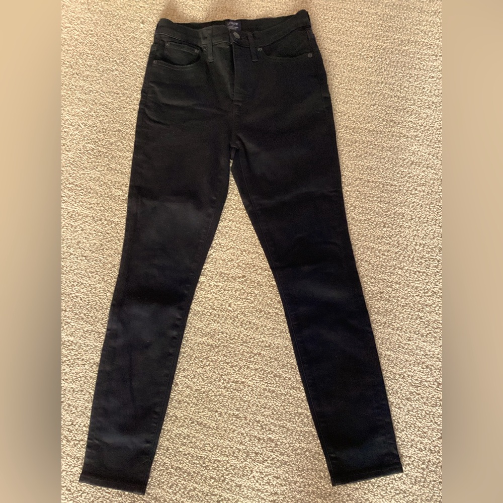 Women’s size 27 JCrew Black 10” High-Rise Skinny Jeans
